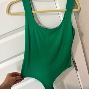 Naked Wardrobe Vibrant Green Bodysuit